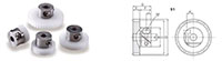Acetal F-Loc Hub Spur Gears DSF