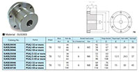 Stainless Steel Hubs for PSA Plastic Spur Gears SUKB
